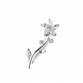 Brosa argint floare cu cristale Marquise DiAmanti BRO-010-AS